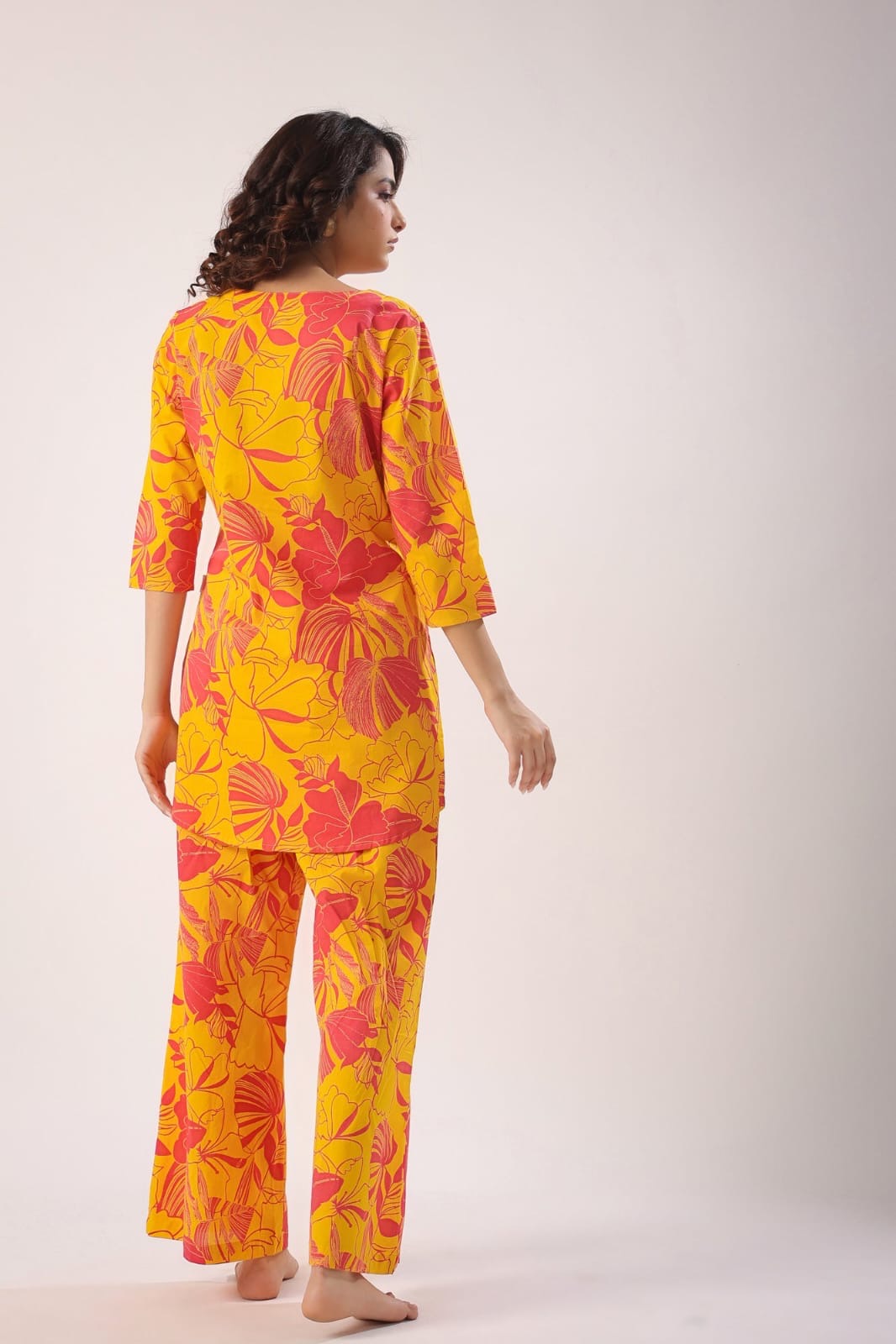 Tropical Bloom Yellow & Pink Co-ord Set