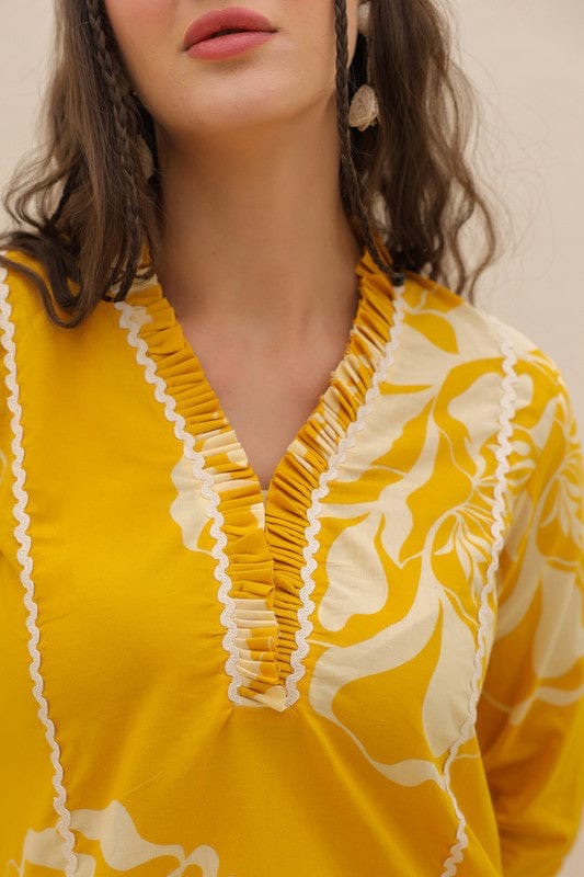 Stunning look yellow co-ord set 