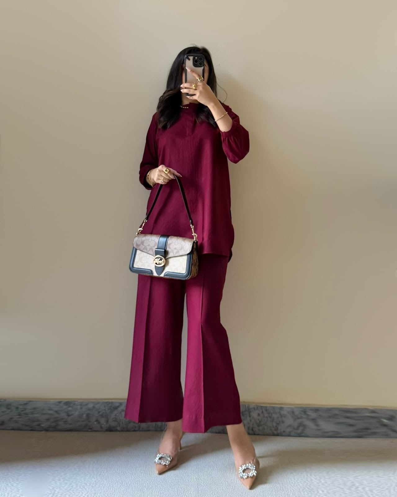 Merlot Red Co-ord Set - Effortless Everyday Style