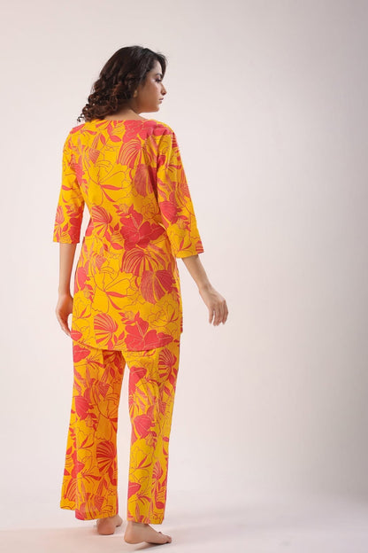 Tropical Bloom Yellow & Pink Co-ord Set